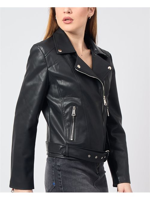 Gio Cellini Faux Leather Short Jacket GIO CELLINI | EJ056NERO